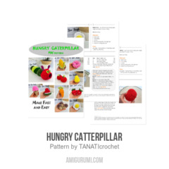 Hungry Catterpillar amigurumi pattern by TANATIcrochet