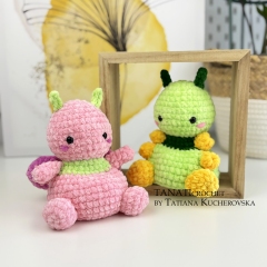 Pack 4 insects with poly pellets amigurumi pattern by TANATIcrochet