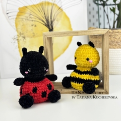 Pack 4 insects with poly pellets amigurumi by TANATIcrochet