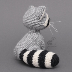 Pedro the Raccoon amigurumi pattern by YarnWave