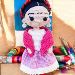 Fridita amigurumi by Conmismanoss