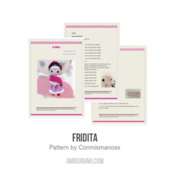Fridita amigurumi pattern by Conmismanoss