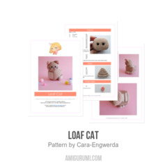 Loaf Cat amigurumi pattern by Cara Engwerda