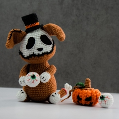 Mortis the Creepy Dog amigurumi pattern by Lennutas