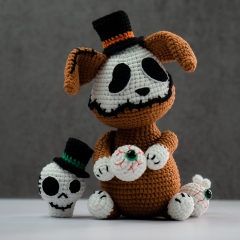 Mortis the Creepy Dog amigurumi by Lennutas