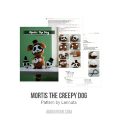 Mortis the Creepy Dog amigurumi pattern by Lennutas