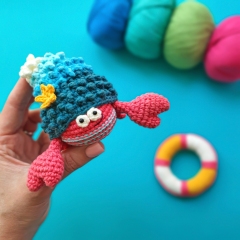 Genevieve the Lifeguard amigurumi by Natura Crochet