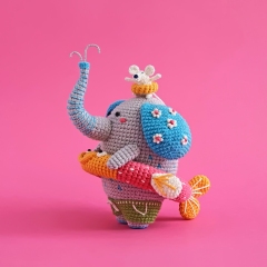 Joy the Elephant amigurumi by Natura Crochet