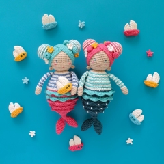 Justyna the Mermaid amigurumi pattern by Natura Crochet