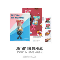 Justyna the Mermaid amigurumi pattern by Natura Crochet