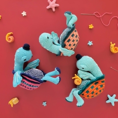 Marcus the Turtle amigurumi pattern by Natura Crochet