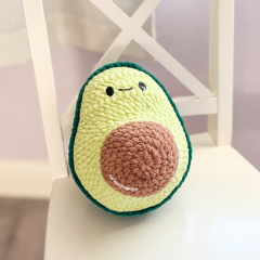 No-Sew Giant Avocado amigurumi by Curiouspapaya