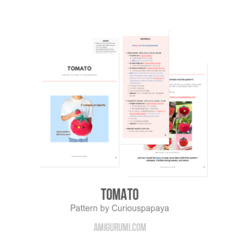 Tomato amigurumi pattern by Curiouspapaya