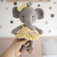 Fantine, the elephant amigurumi by GatoFio