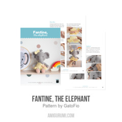Fantine, the elephant amigurumi pattern by GatoFio