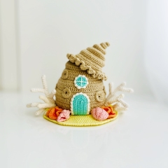 Seashell house amigurumi pattern by Fluffy Tummy