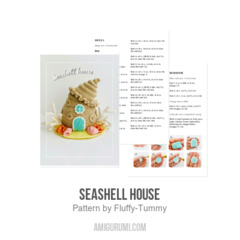 Seashell house amigurumi pattern by Fluffy Tummy