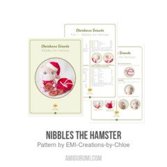 Nibbles the Hamster amigurumi pattern by EMI Creations by Chloe