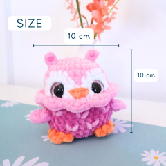 No-sew owls amigurumi by Hugurumitoys