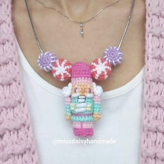 Nutcracker amigurumi Necklace amigurumi pattern by Miss Daisy Handmade