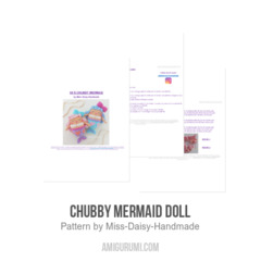 Chubby Mermaid Doll amigurumi pattern by Miss Daisy Handmade
