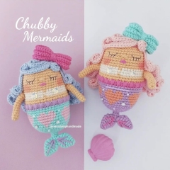 Chubby Mermaid Doll amigurumi by Miss Daisy Handmade