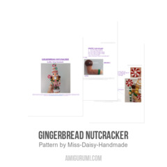 Gingerbread Nutcracker amigurumi pattern by Miss Daisy Handmade