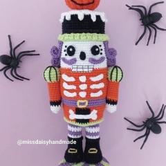 Jack the Halloween Nutcracker amigurumi pattern by Miss Daisy Handmade