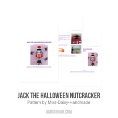 Jack the Halloween Nutcracker amigurumi pattern by Miss Daisy Handmade