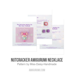 Nutcracker amigurumi Necklace amigurumi pattern by Miss Daisy Handmade