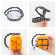 Marty the Scuba Diver amigurumi by Planet Piu