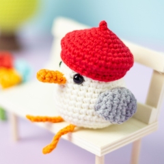 Seagull bird amigurumi by Planet Piu