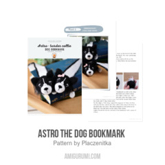 Astro the dog bookmark  amigurumi pattern by Plączenitka