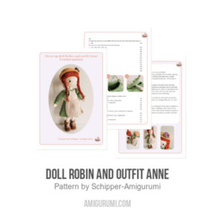 Doll Robin and Outfit Anne amigurumi pattern by Schipper Amigurumi