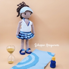 Doll Robin and Outfit Ocean amigurumi pattern by Schipper Amigurumi