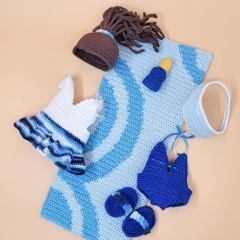 Doll Robin and Outfit Ocean amigurumi pattern by Schipper Amigurumi