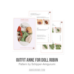 Outfit Anne for doll Robin amigurumi pattern by Schipper Amigurumi