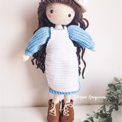 Outfit Diana for doll Robin amigurumi pattern by Schipper Amigurumi