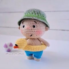 Charlie the Beach Boy amigurumi pattern by apinchofcotton