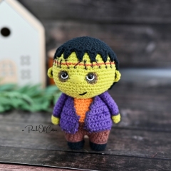 Charlie the Frankenstein amigurumi pattern by apinchofcotton