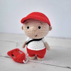 Charlie the Lifeguard amigurumi pattern by apinchofcotton