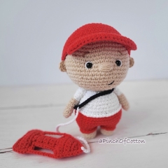 Charlie the Lifeguard amigurumi pattern by apinchofcotton