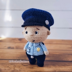 Charlie the Policeman amigurumi pattern by apinchofcotton