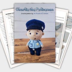 Charlie the Policeman amigurumi pattern by apinchofcotton