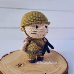 Charlie the Soldier amigurumi pattern by apinchofcotton