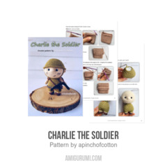 Charlie the Soldier amigurumi pattern by apinchofcotton
