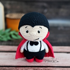 Charlie the Vampire amigurumi pattern by apinchofcotton