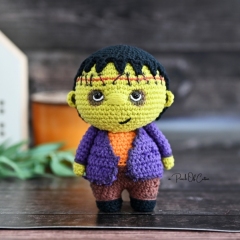 Vampire, Mummy & Frankenstein amigurumi pattern by apinchofcotton