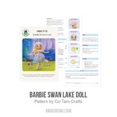 Doll Odette - Swan lake amigurumi pattern by Co Tam Crafts