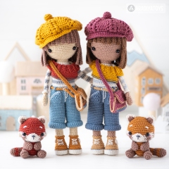 Friendy Kimberly and Red Panda Roxy amigurumi by AradiyaToys